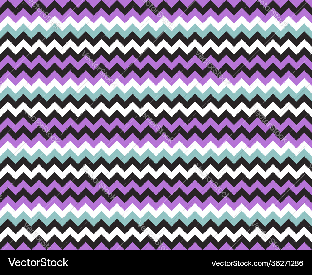 Zigzag pattern seamless zig zag background color Vector Image