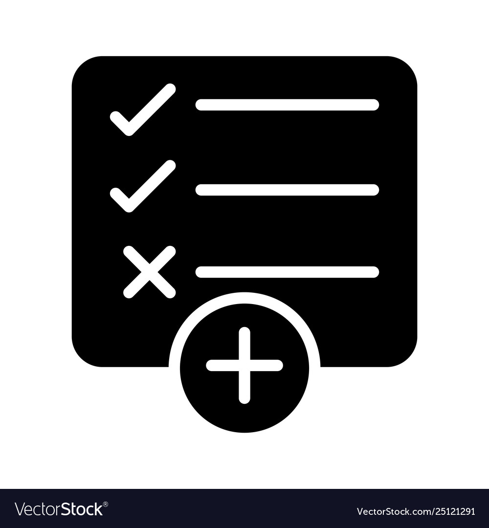Add tasklist Royalty Free Vector Image - VectorStock