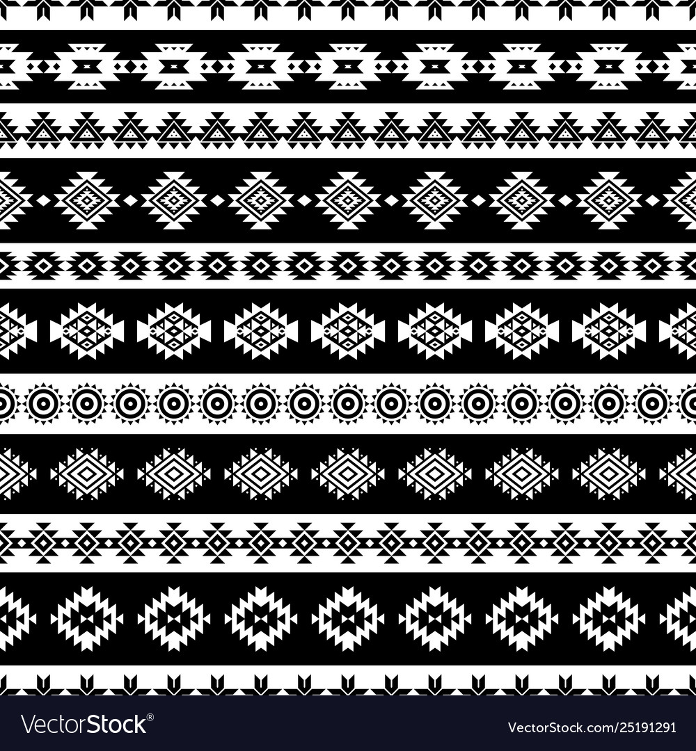 Aztec seamless pattern Royalty Free Vector Image