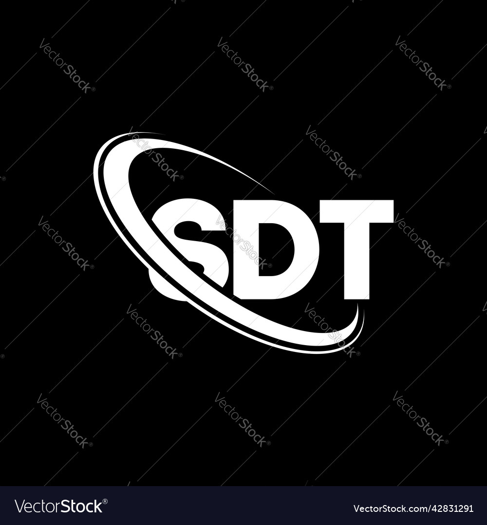 Sdt logo letter design Royalty Free Vector Image