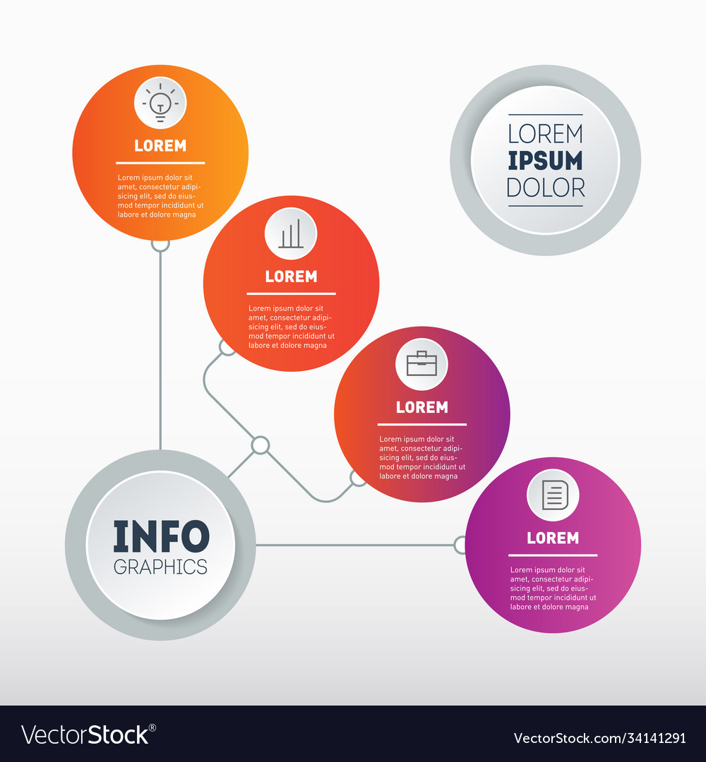 Template info chart diagram infographic