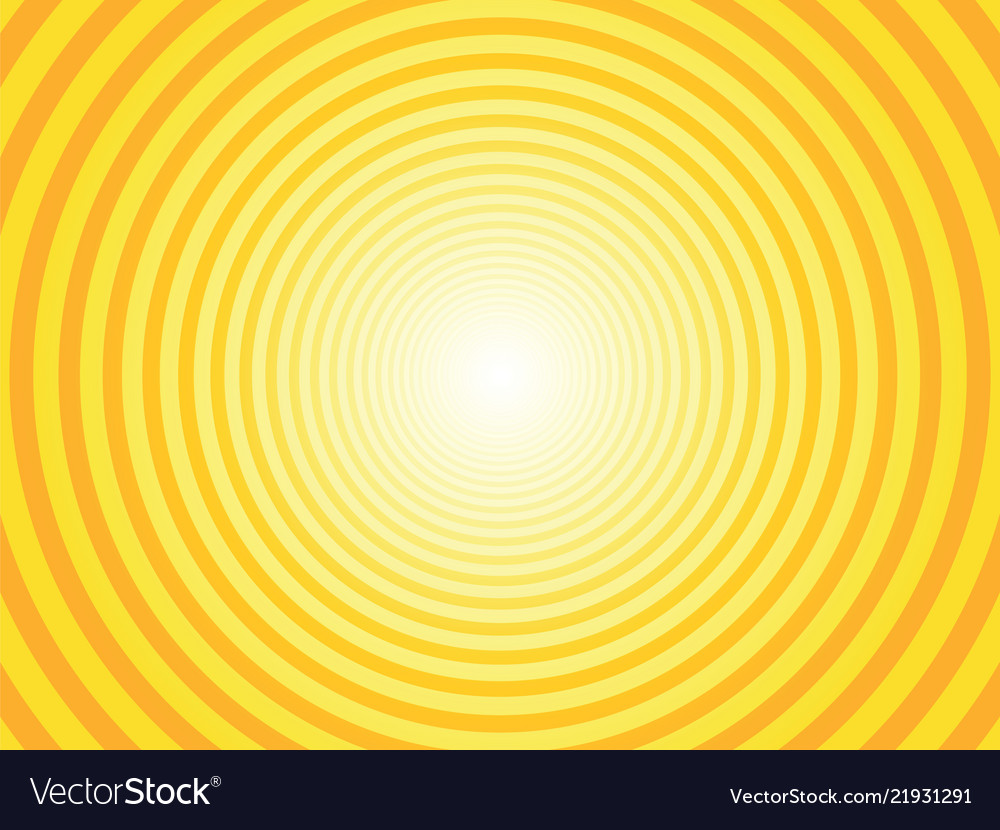 Yellow radial circural background