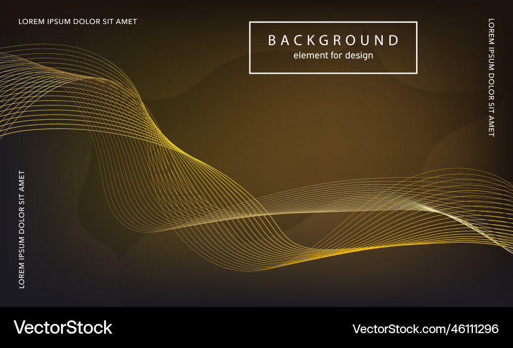 Abstract background wave element for design Vector Image