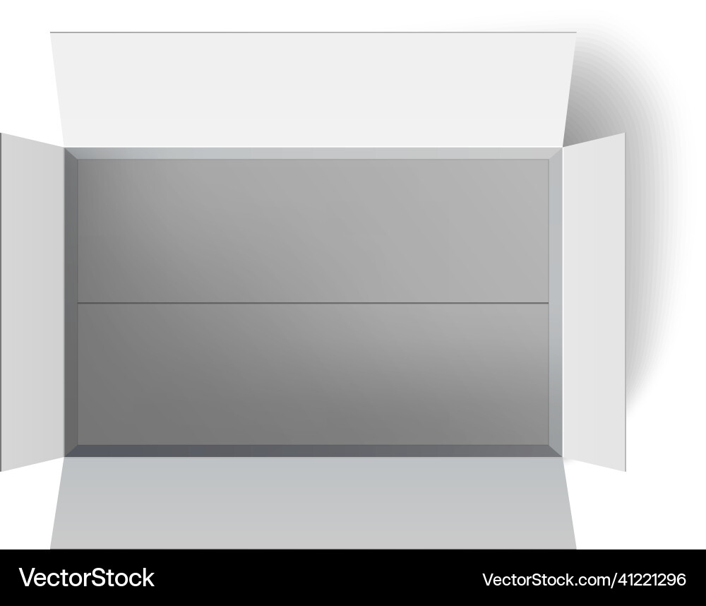 Empty paper box white cardboard package mockup Vector Image