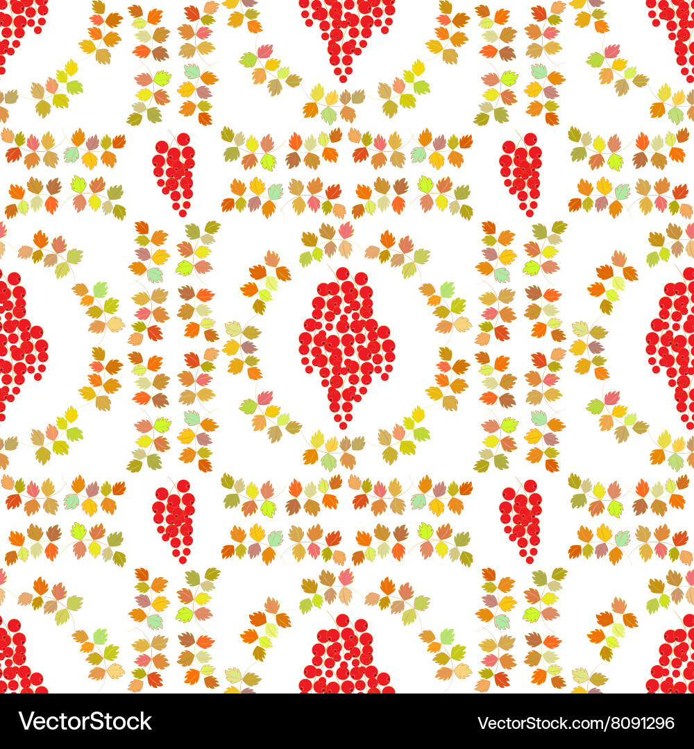 Seamless pattern autumn design Royalty Free Vector Image
