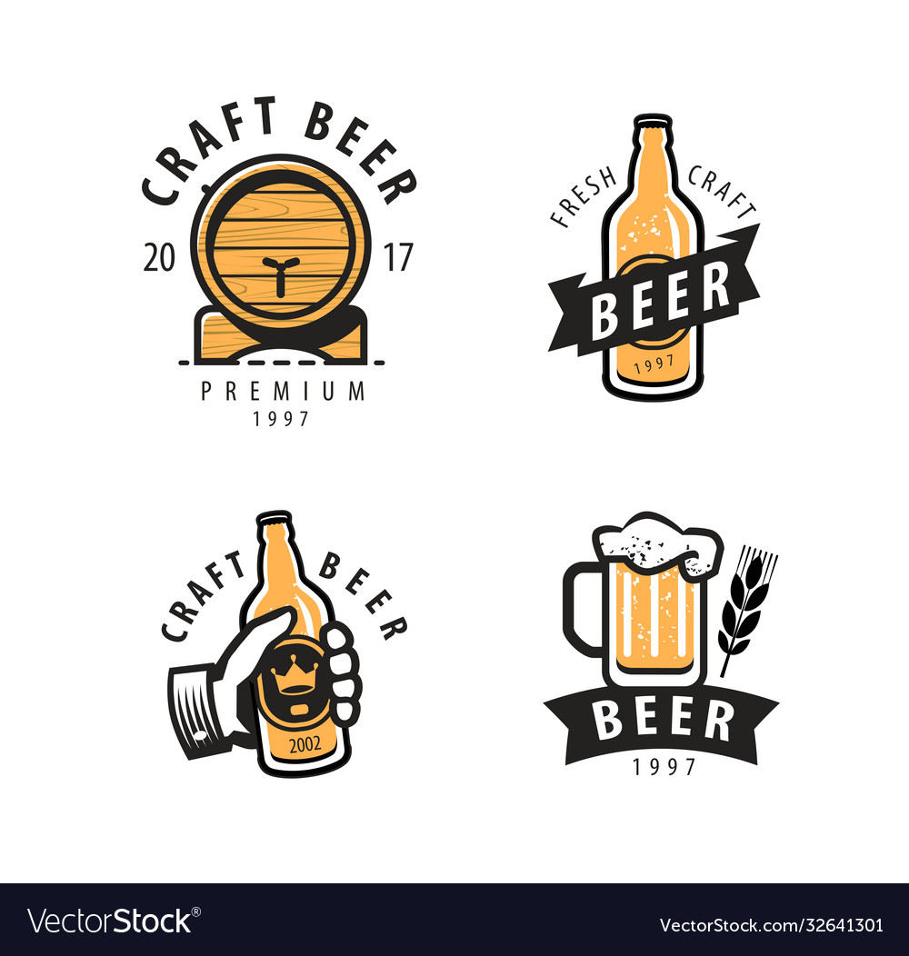 Beer symbol or logo pub restaurant drink Vector Image