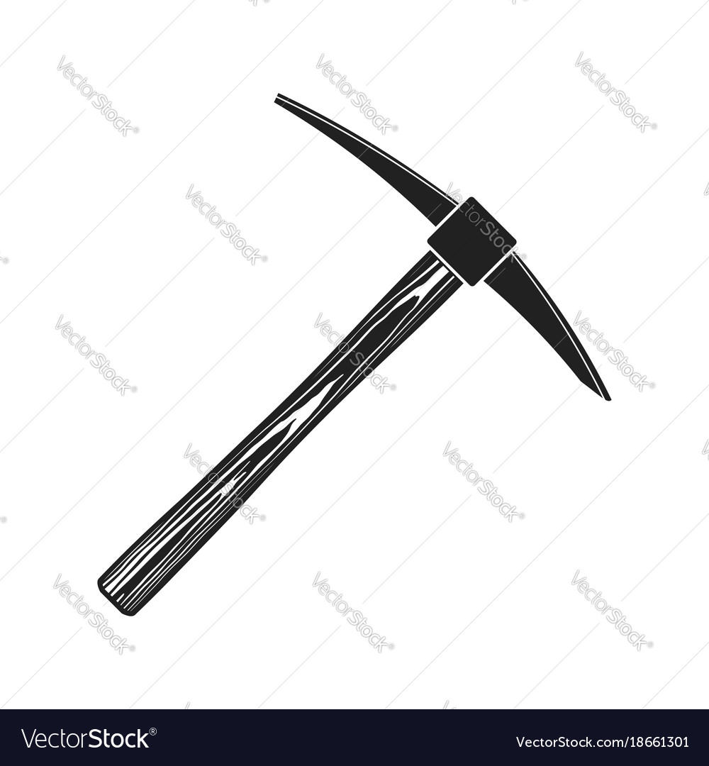 Pick mining tool Royalty Free Vector Image - VectorStock