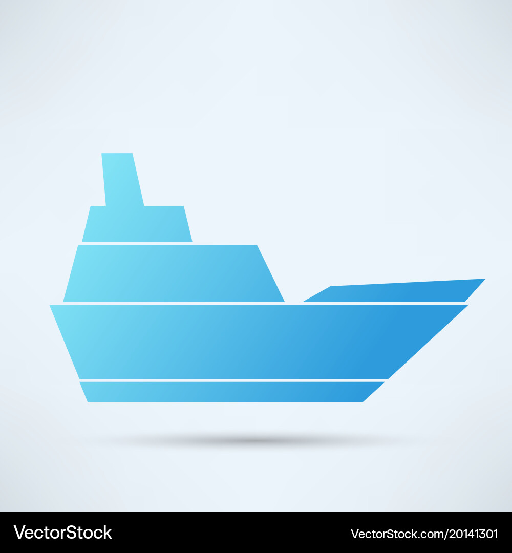 Ship icon Royalty Free Vector Image - VectorStock