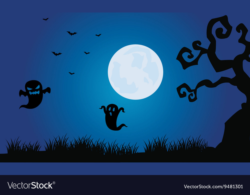 silhouette of ghost and