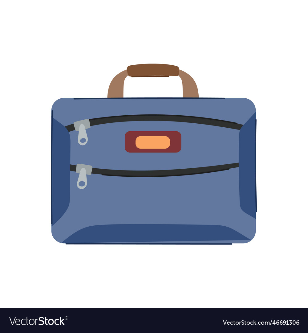 Case briefcase for men cartoon Royalty Free Vector Image