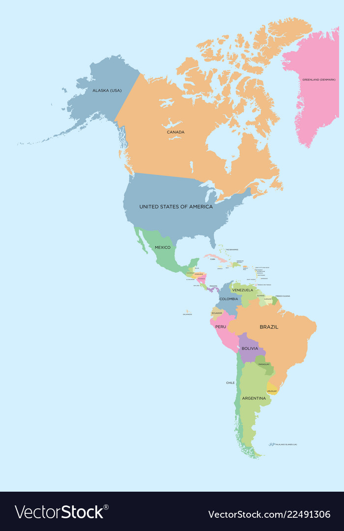 Political Map Of North And South America Pdf