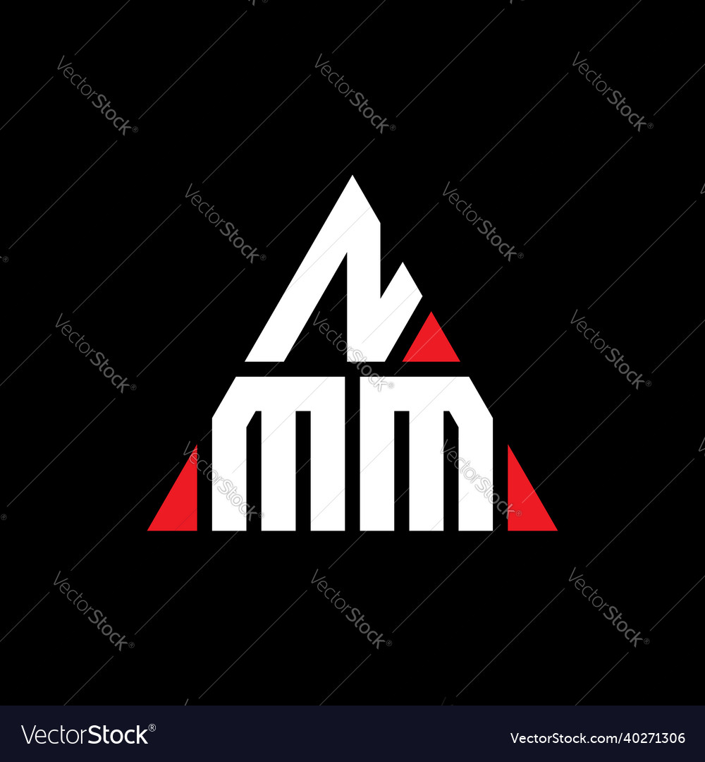 Nmm letter logo creative design with graphic Vector Image