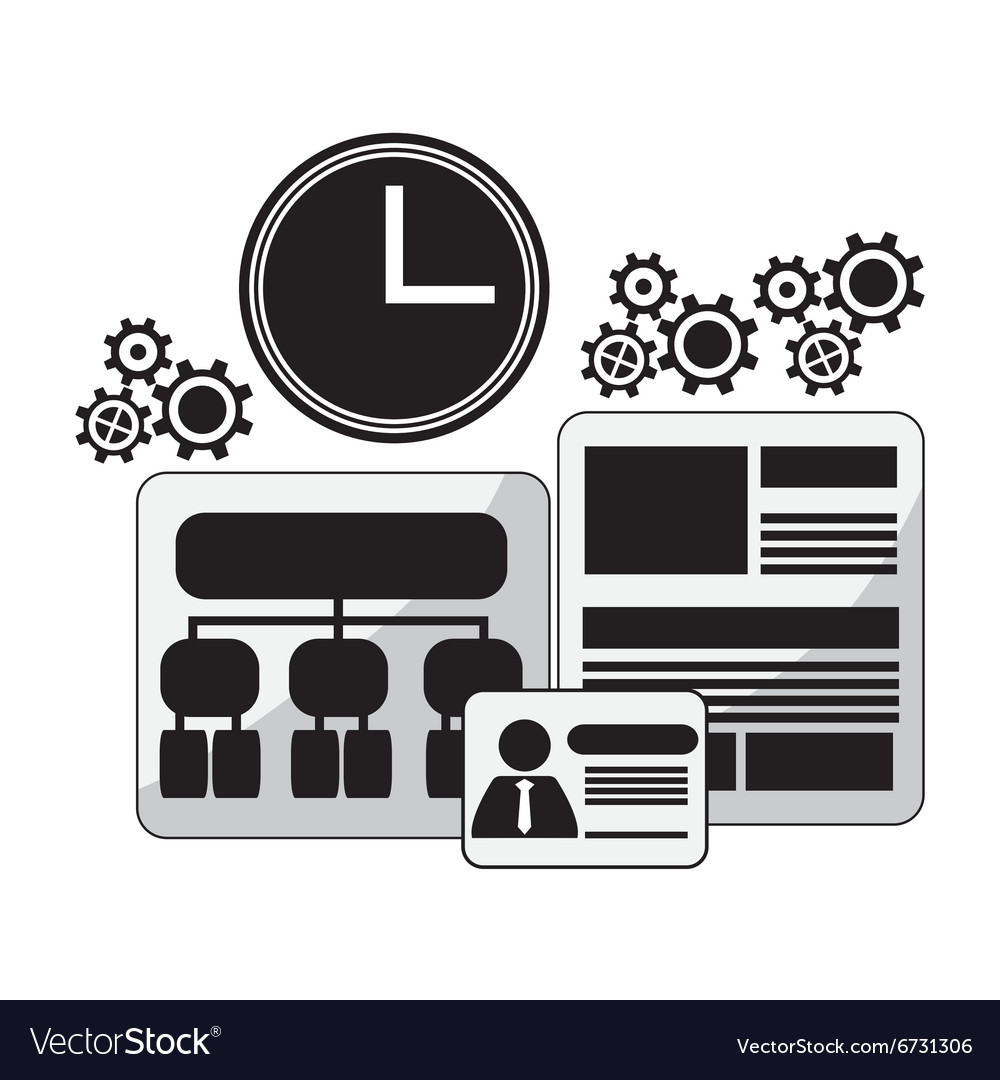 Process icons design Royalty Free Vector Image