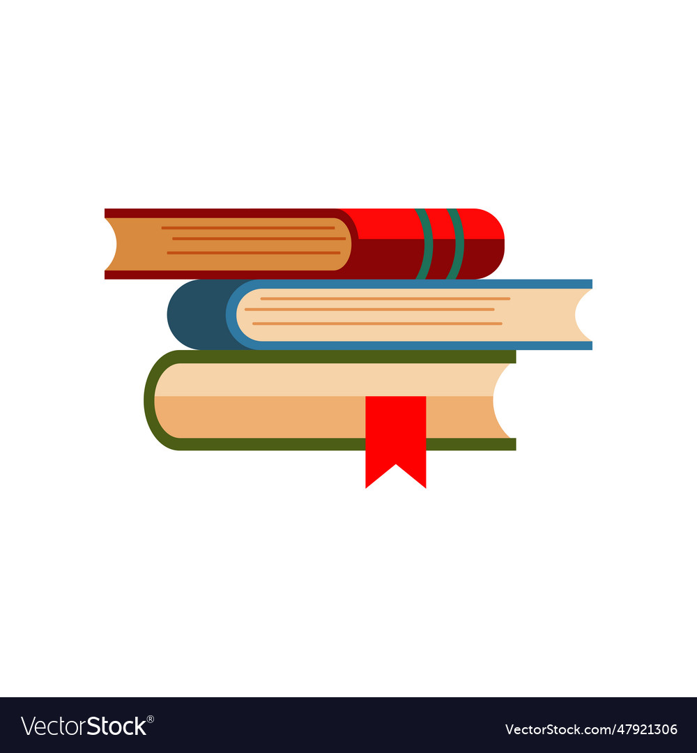 Stack of books Royalty Free Vector Image - VectorStock