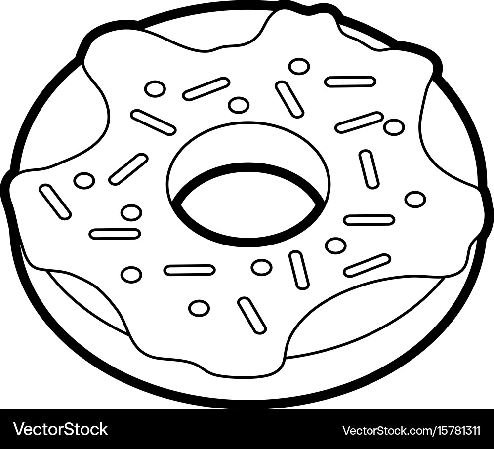 Donut Royalty Free Vector Image - VectorStock