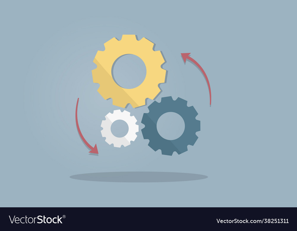 Gears Royalty Free Vector Image - VectorStock