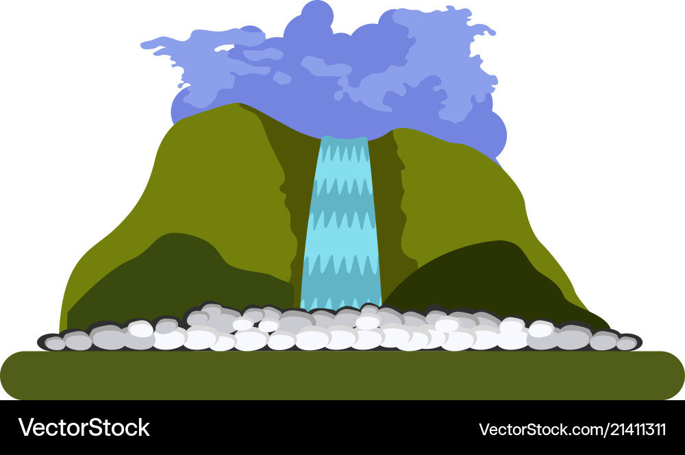 Isolated landscape image Royalty Free Vector Image
