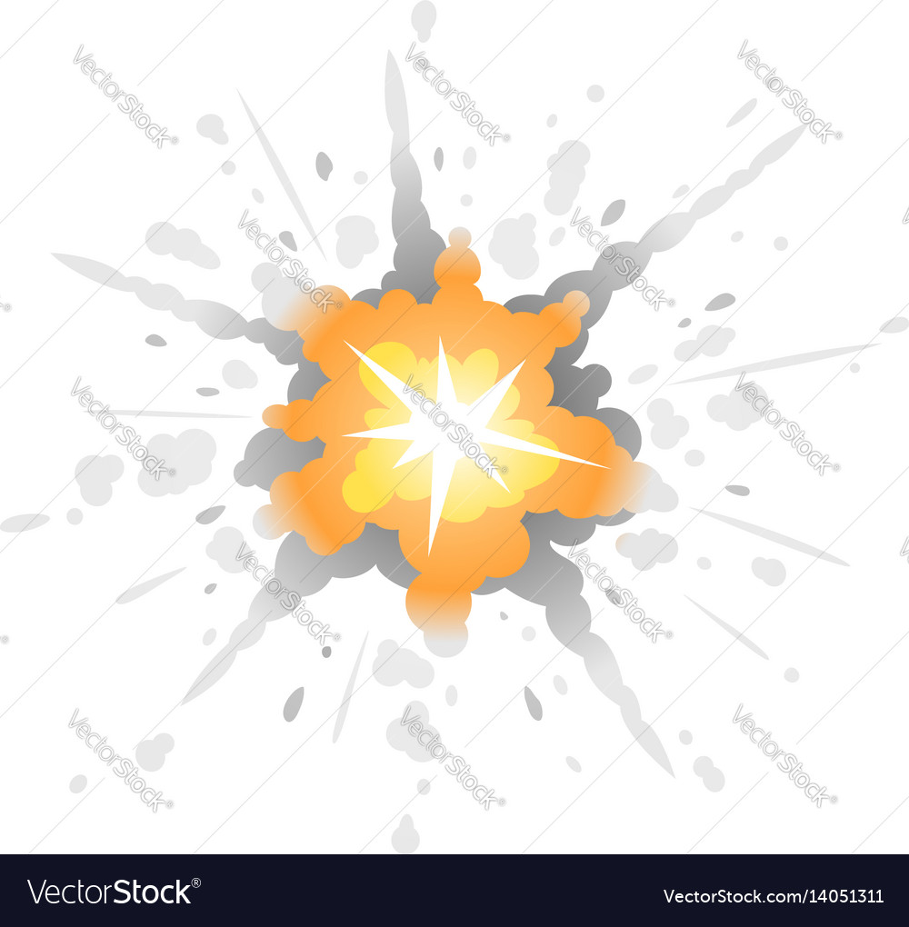 Radial bomb explosion