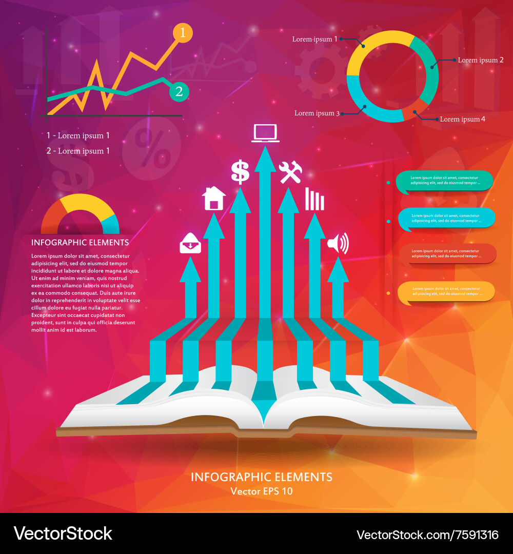 Abstract creative concept siluet hands Royalty Free Vector