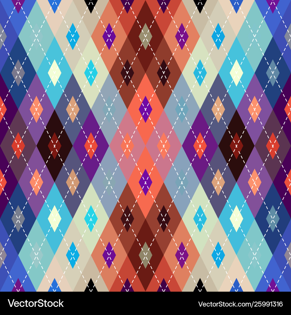 Argyle seamless pattern background pattern Vector Image