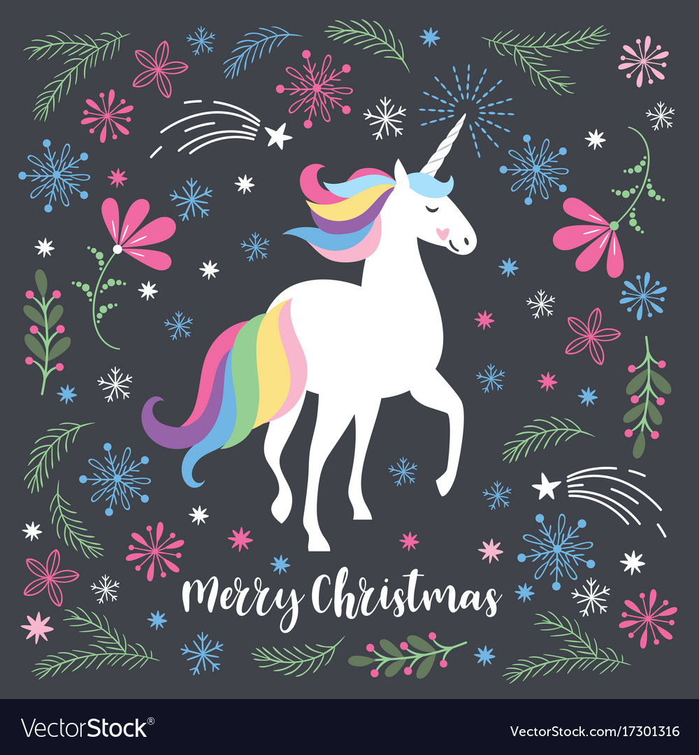 christmas-card-with-unicorn-royalty-free-vector-image