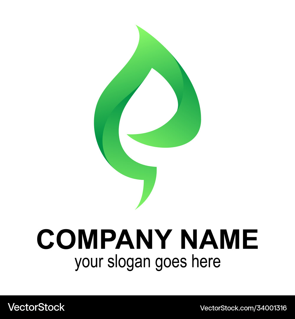 Letter A Leaf Logo Royalty Free Vector Image Vectorstock