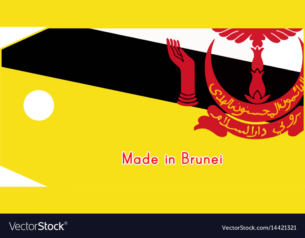 Brunei Flag On Price Tag Royalty Free Vector Image<script async src=