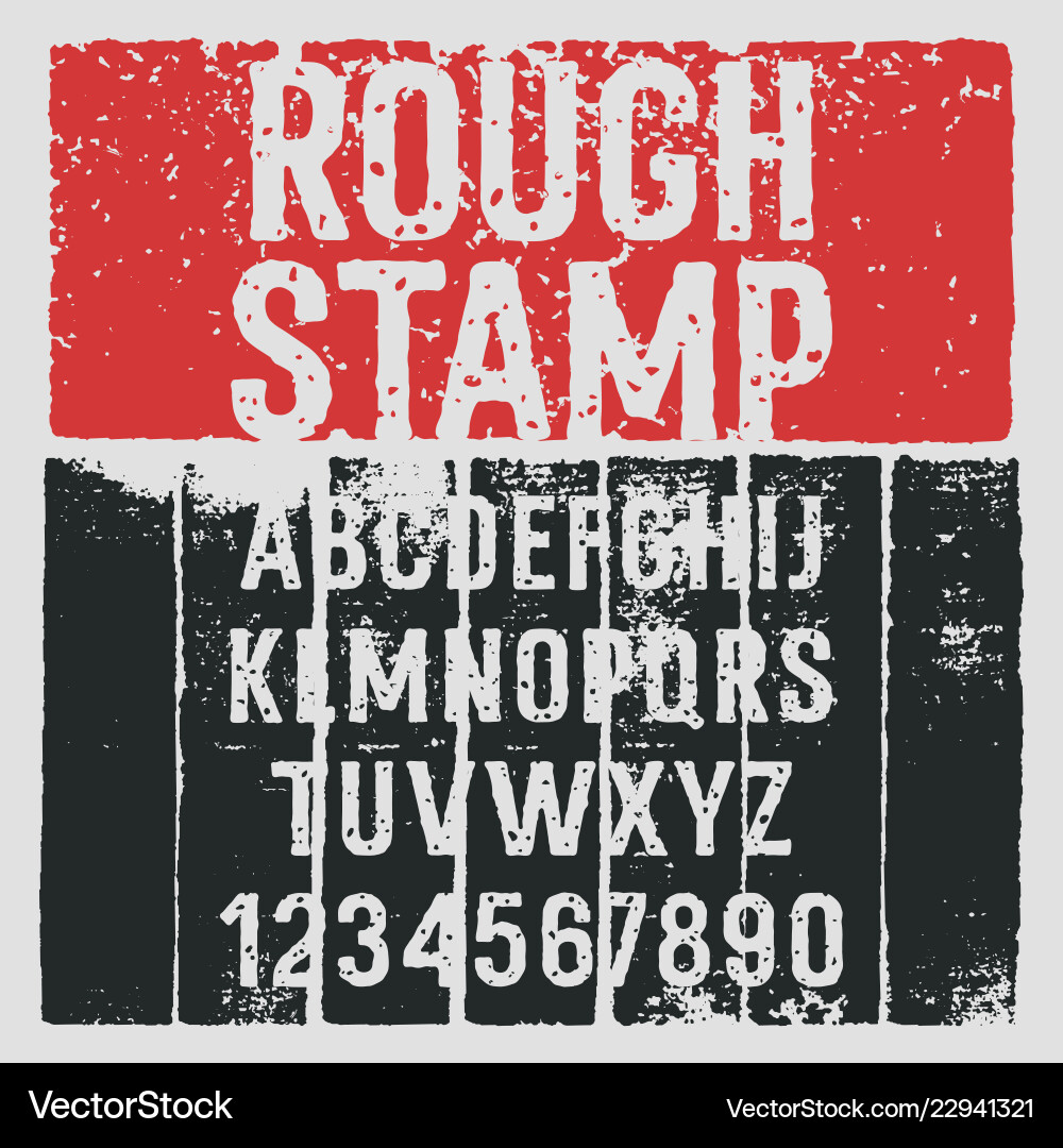 Grunge alphabet 005 Royalty Free Vector Image - VectorStock