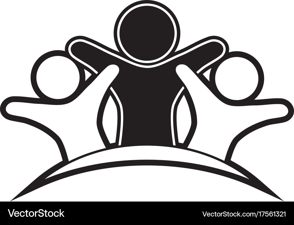Human abstract figure design Royalty Free Vector Image