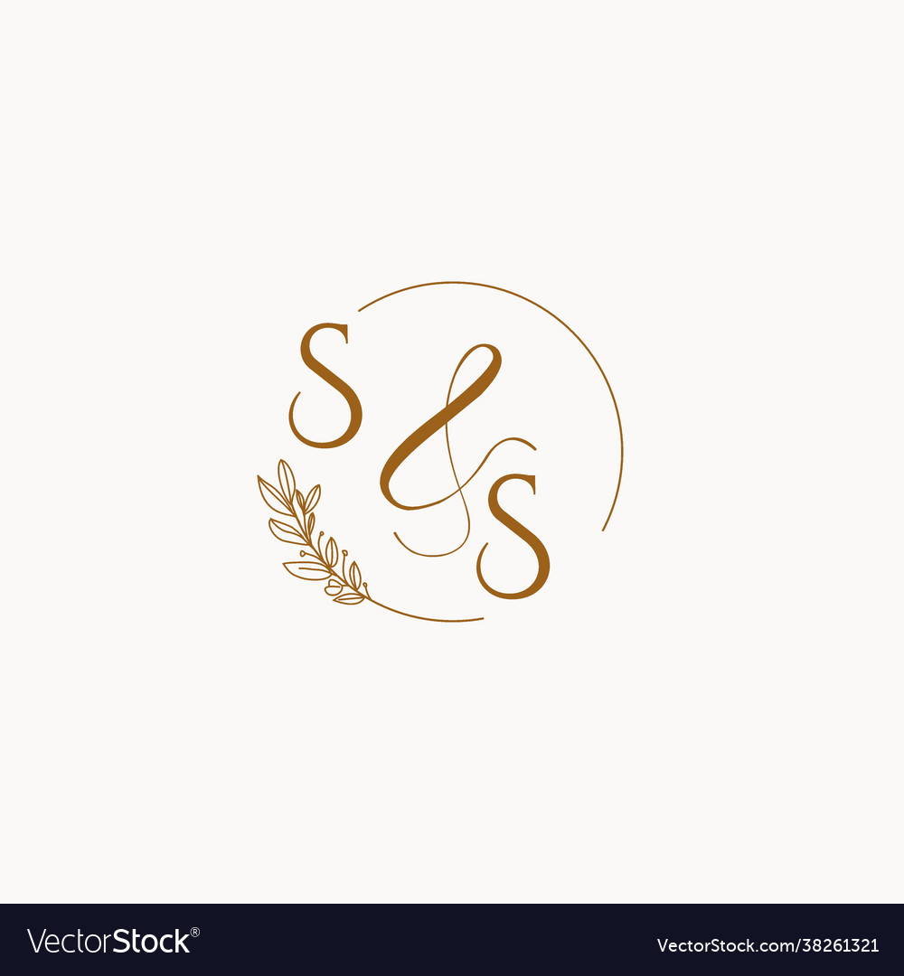 SS Initials letter Wedding monogram logos collection, hand drawn modern  minimalistic and floral templates for Invitation cards, Save the Date,  elegant identity for restaurant, boutique, cafe in vector 17715788 Vector  Art at