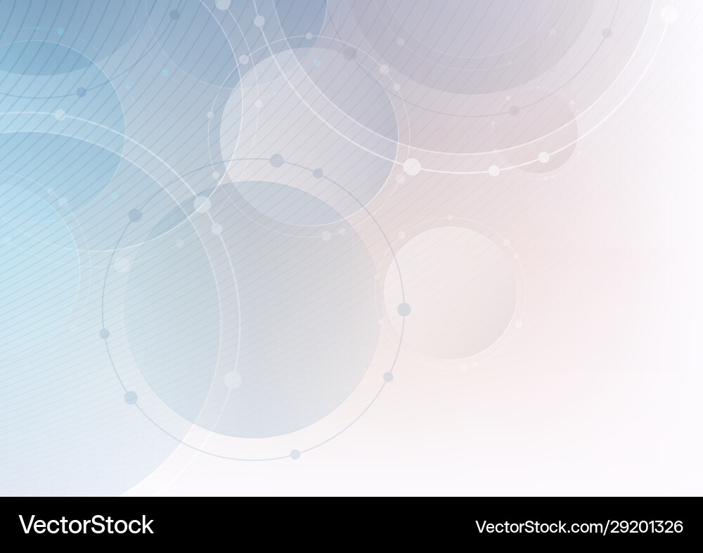Abstract technology background with circles Vector Image
