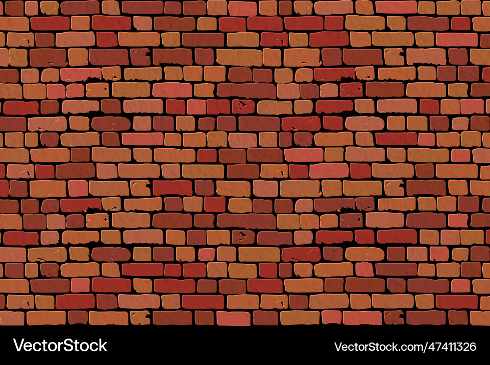 Brick wall background red wall background Vector Image