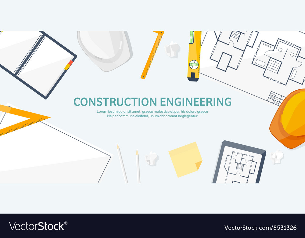 Engineering and architecture Royalty Free Vector Image