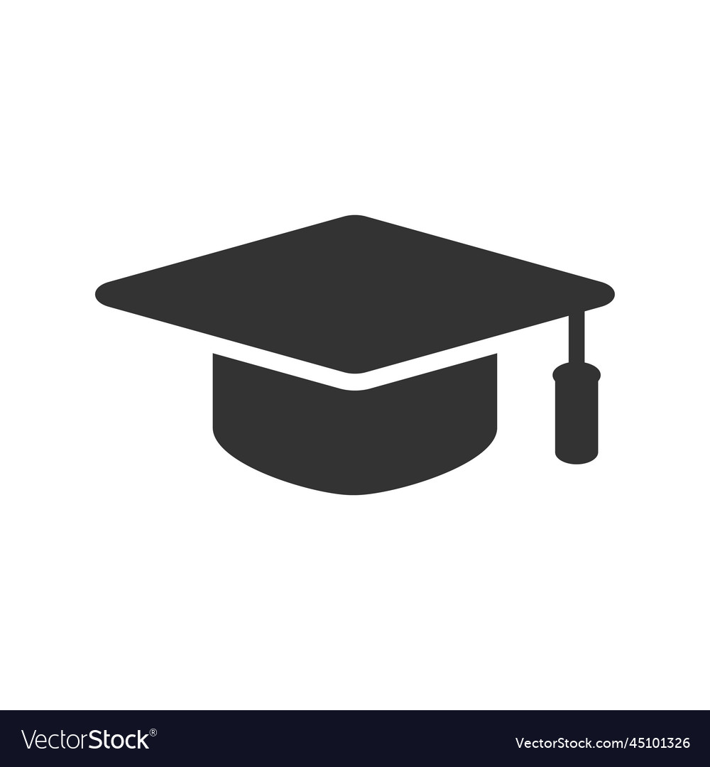 Graduation cap icon Royalty Free Vector Image - VectorStock