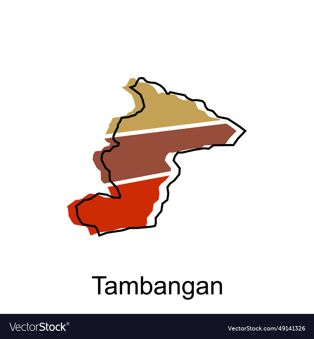 Map city of tambangan design world Royalty Free Vector Image