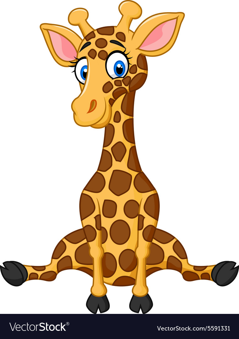 cute giraffe cartoon