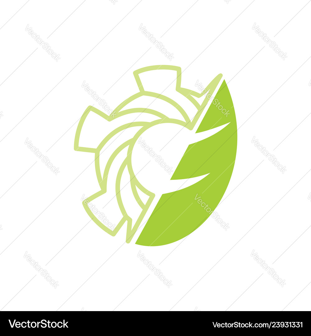 Leaf logo design template isolated Royalty Free Vector Image