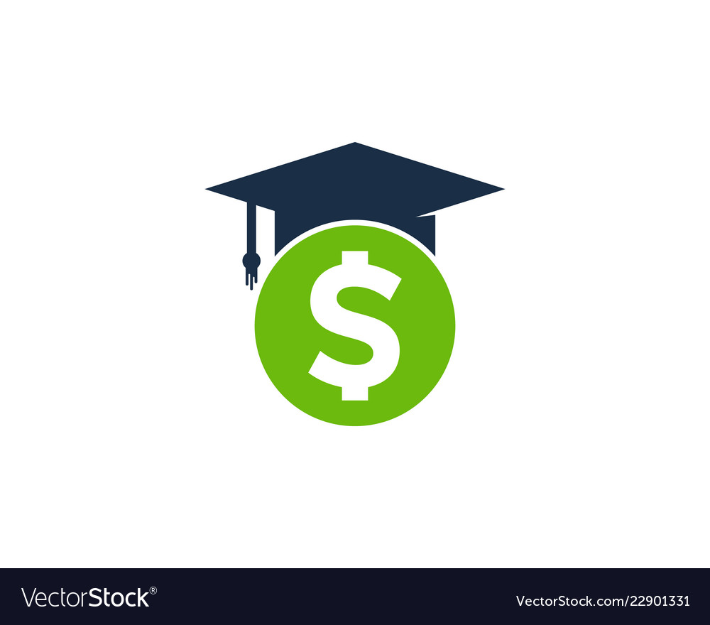 School Money Logo Icon Design Royalty Free Vector Image School Money Logo Icon Design Vector Image