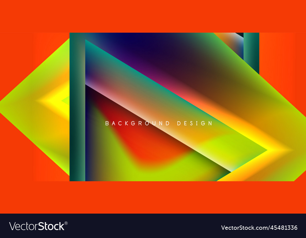 Abstract Background With Overlapping Triangles Vector Image