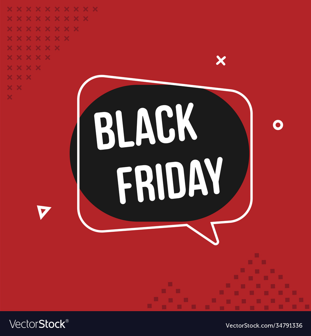 Abstract black friday sale layout background Vector Image