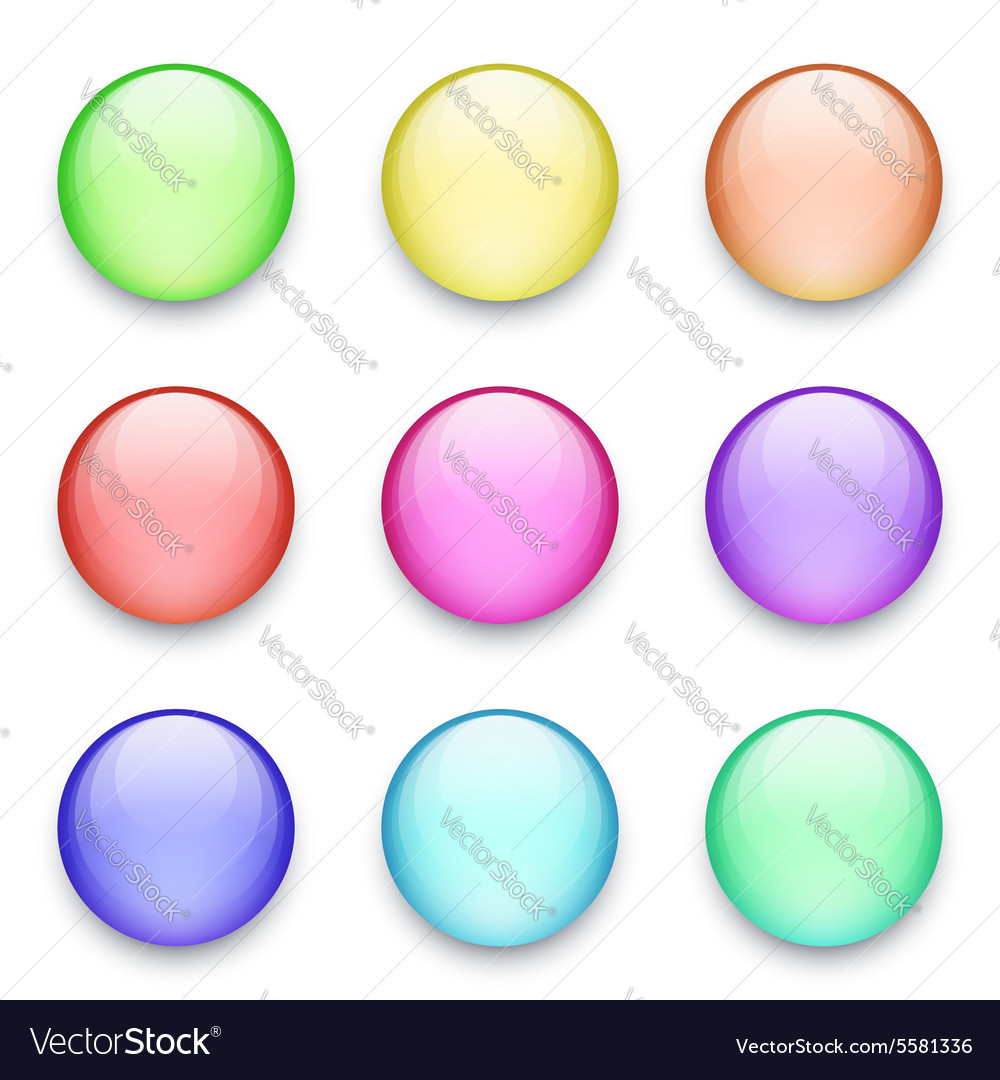 Buttons set Royalty Free Vector Image - VectorStock