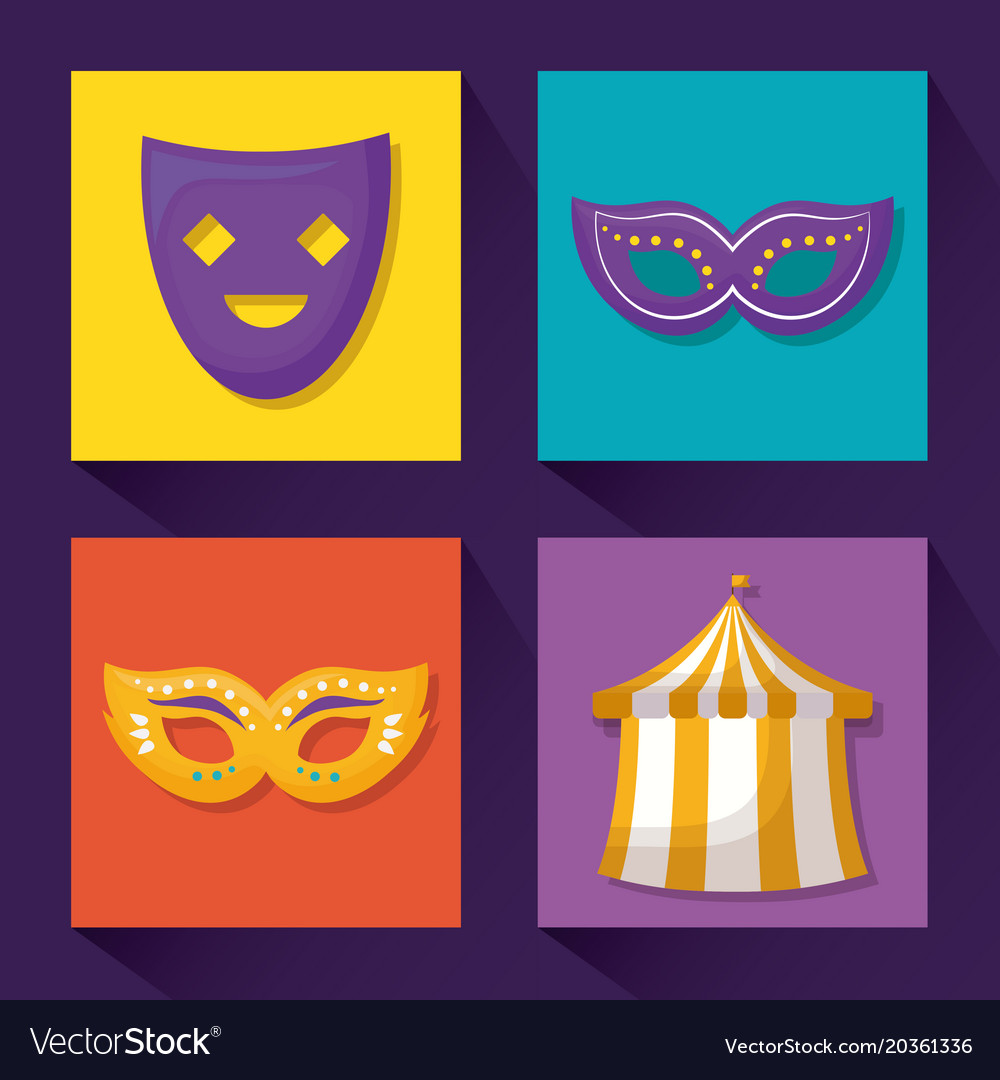 Carnival circus design Royalty Free Vector Image