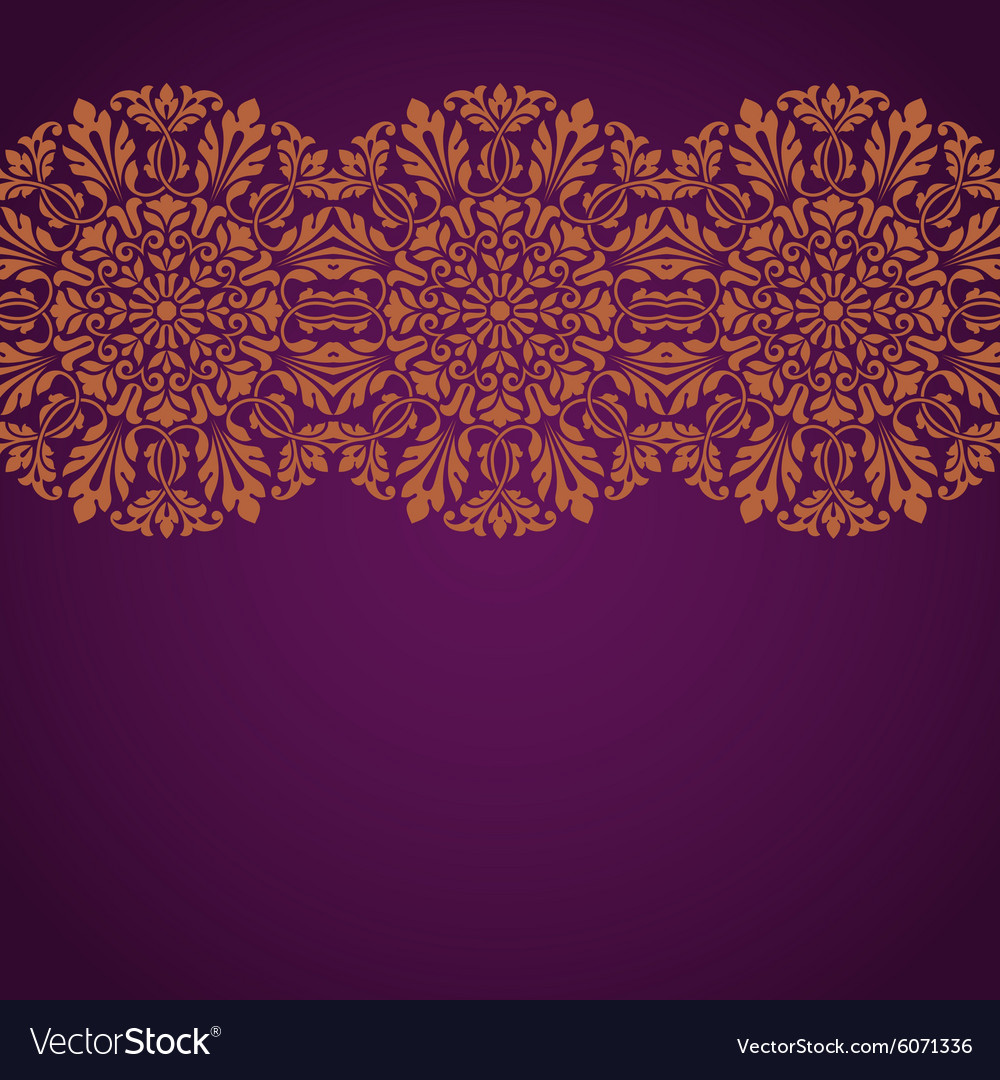 Floral indian pattern Royalty Free Vector Image