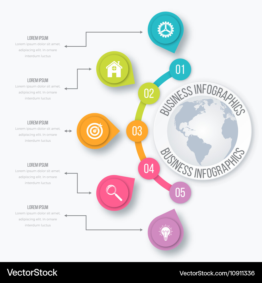 Infographic Royalty Free Vector Image - VectorStock