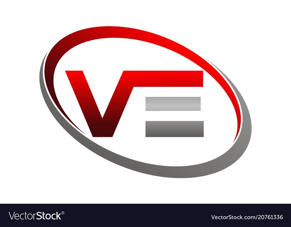 Letter v e Royalty Free Vector Image - VectorStock