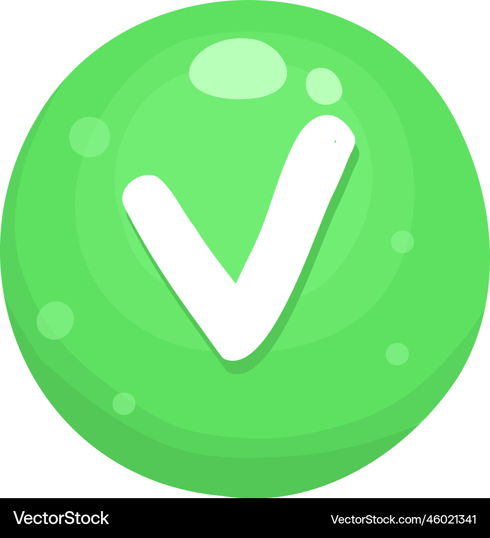 Approved Button And Progress Bar Bright Different Vector Image