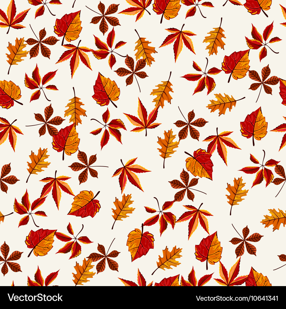 Autumn seamless pattern Royalty Free Vector Image