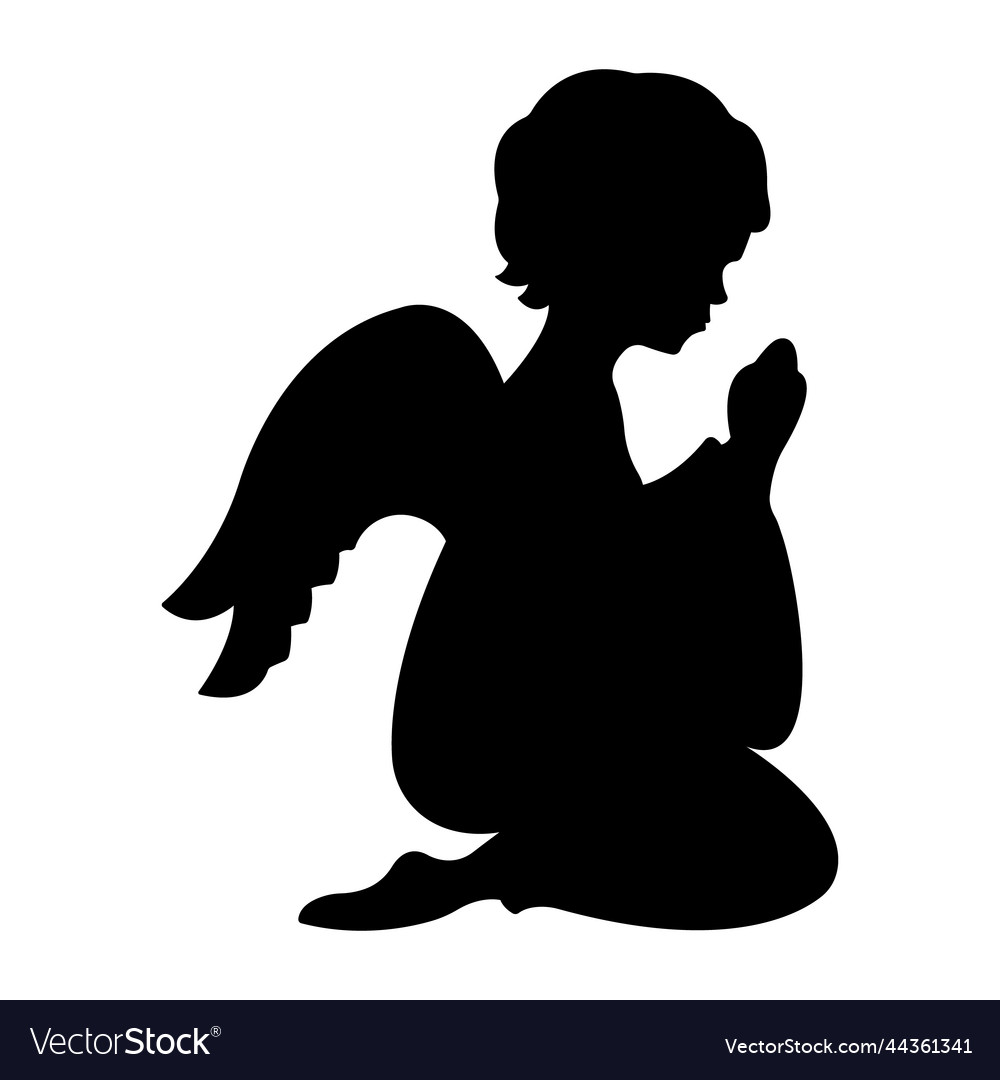 Christmas angel 1 Royalty Free Vector Image - VectorStock