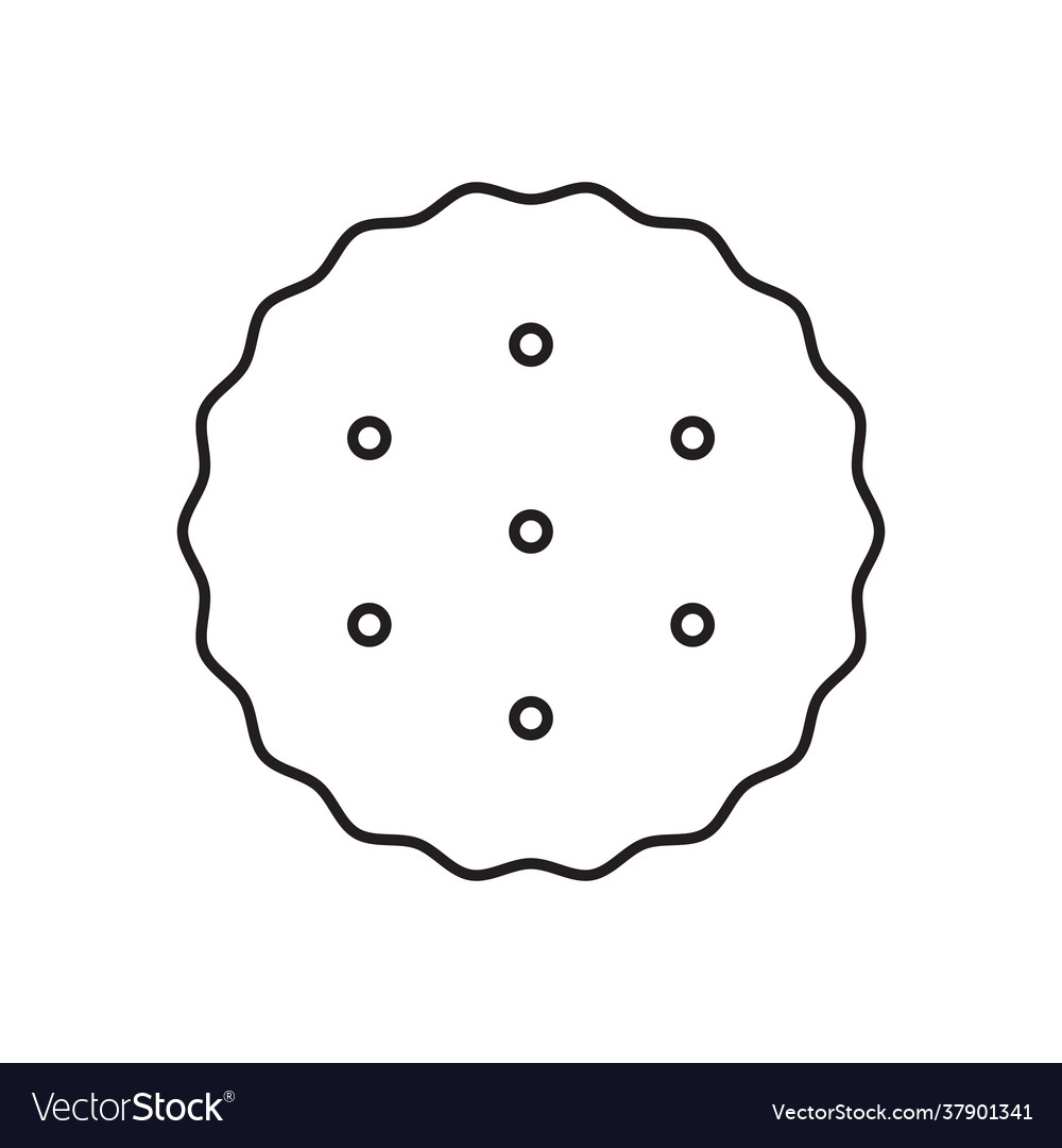 Simple biscuit icon food icon Royalty Free Vector Image