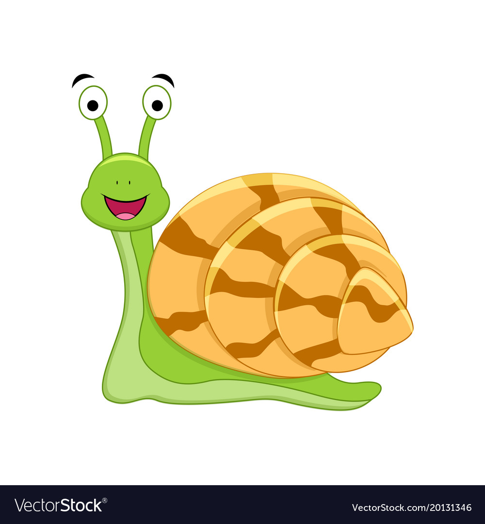 Cute cartoon snail Royalty Free Vector Image - VectorStock Cute cartoon snail Royalty Free Vector Image - VectorStock
